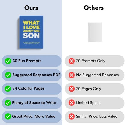 What I Love About You, Son Book