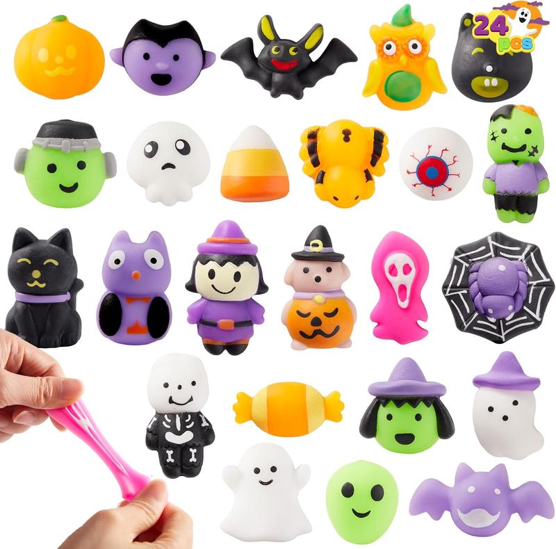 Halloween Mochi Squishy Toys, Halloween Toys for Halloween Party Favors, Halloween Sensory Stress Relief Toys Bulk, Trick or Treats Classroom Prizes Gifts Goodie Bag Fillers