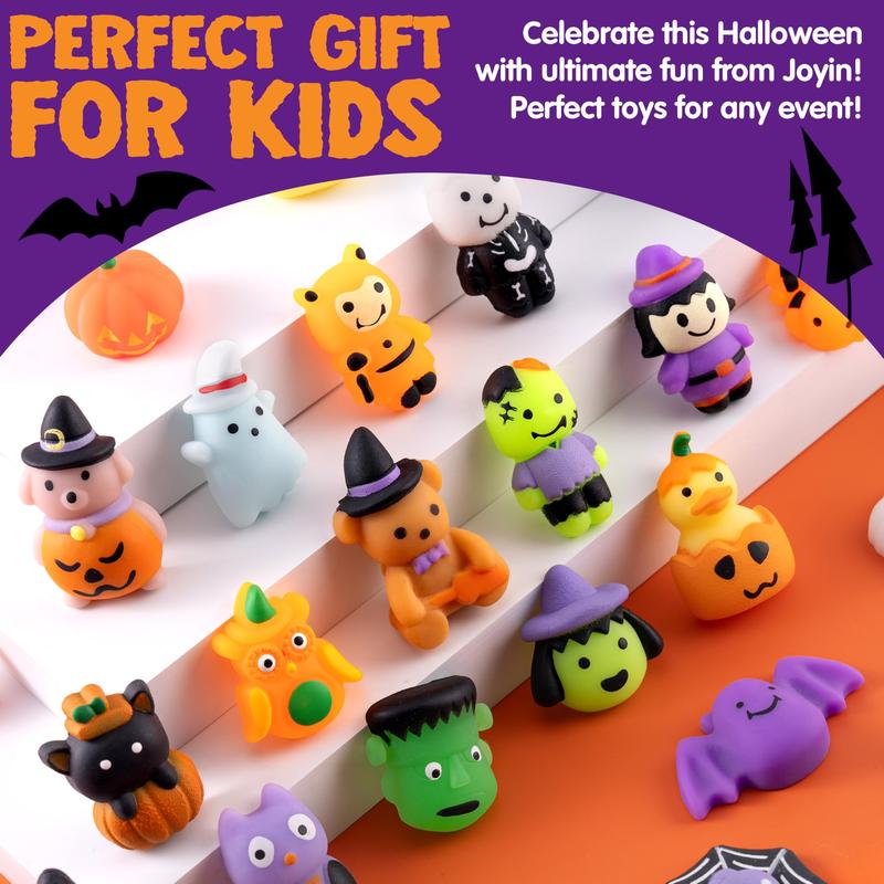 Halloween Mochi Squishy Toys, Halloween Toys for Halloween Party Favors, Halloween Sensory Stress Relief Toys Bulk, Trick or Treats Classroom Prizes Gifts Goodie Bag Fillers