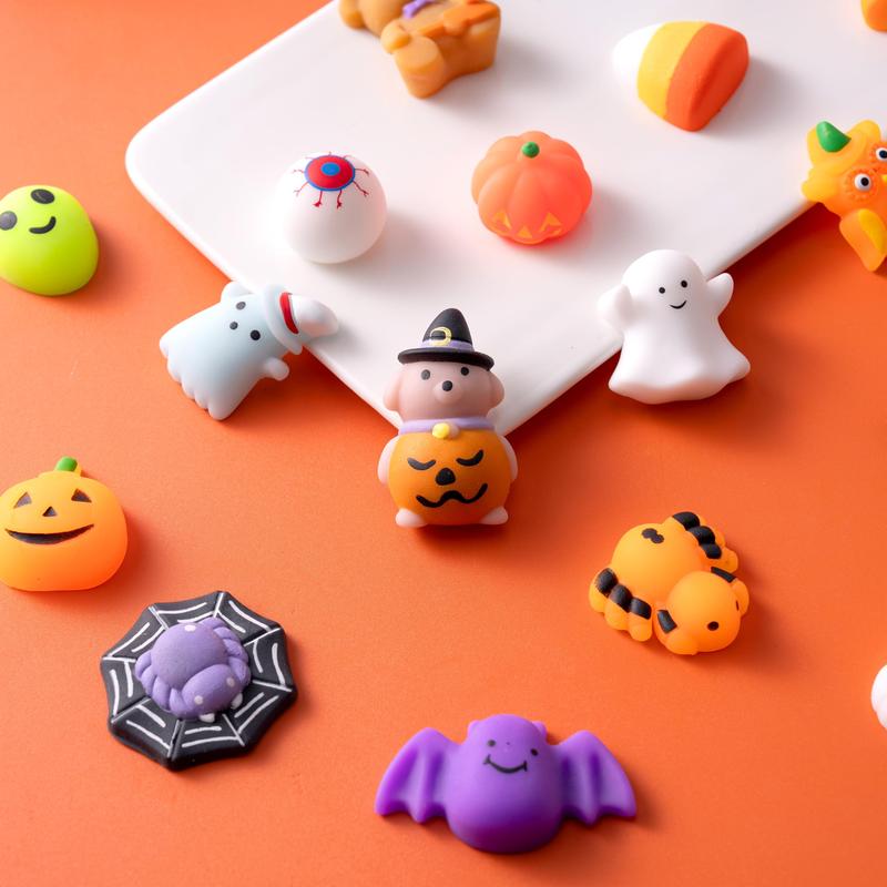 Halloween Mochi Squishy Toys, Halloween Toys for Halloween Party Favors, Halloween Sensory Stress Relief Toys Bulk, Trick or Treats Classroom Prizes Gifts Goodie Bag Fillers