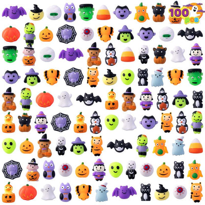 Halloween Mochi Squishy Toys, Halloween Toys for Halloween Party Favors, Halloween Sensory Stress Relief Toys Bulk, Trick or Treats Classroom Prizes Gifts Goodie Bag Fillers