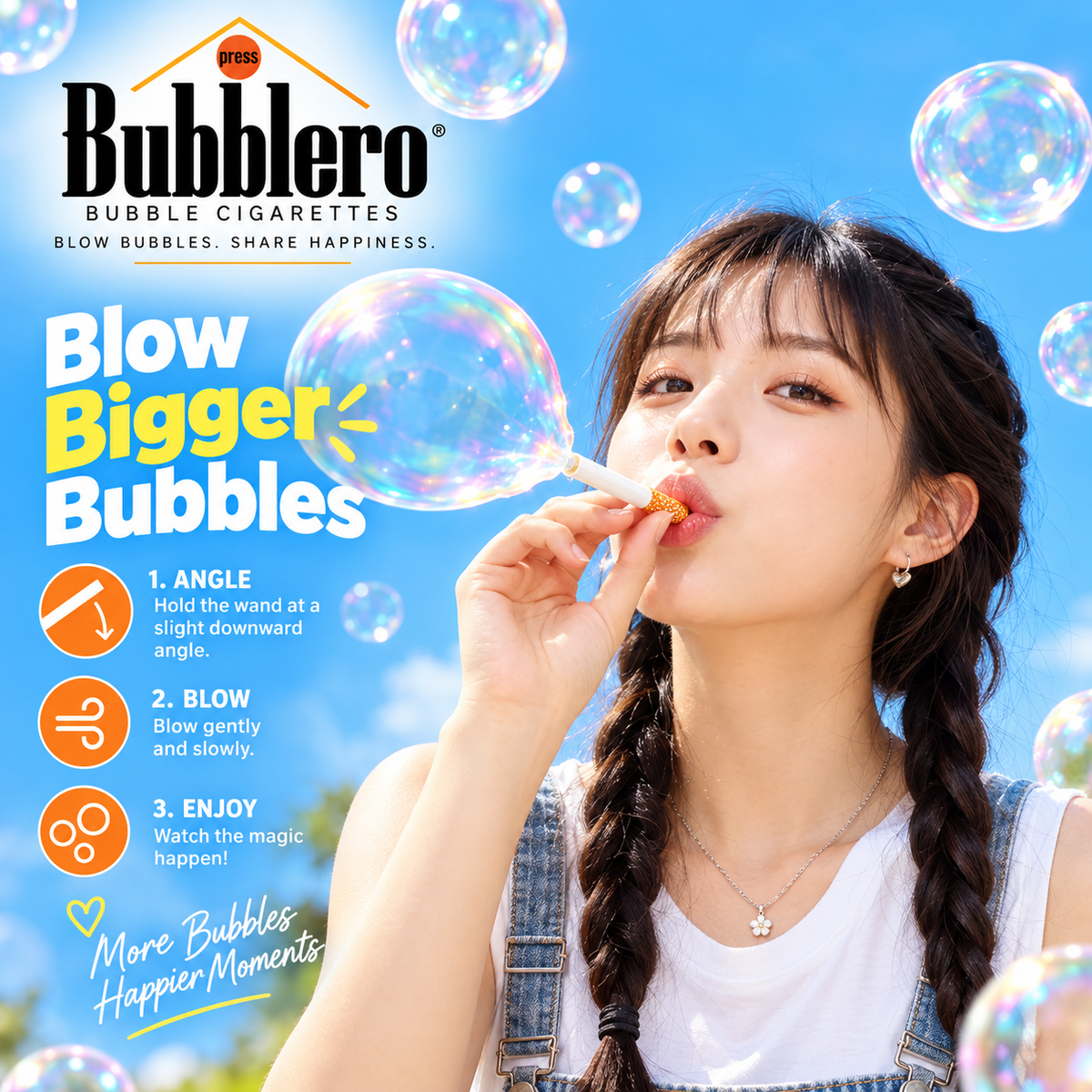 Realistic Fake Cigarette Bubble Blower